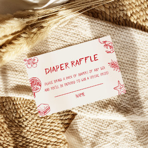Carte D'accompagnement Tombola des couches Pizza
