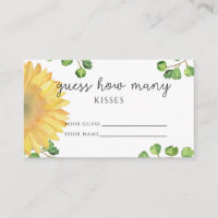 Tournesol devine combien de baisers jeu de mariage