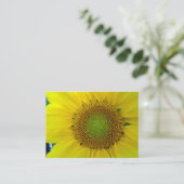 Carte D'accompagnement Tournesol et graines, Spirale, Ratio doré (Debout devant)