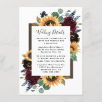 Tournesol et Rose Bourgogne Rouge Mariage bleu de 