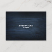 Carte D'accompagnement Tournesol rustique|Carte de boîtier Mariage de mar (Dos)