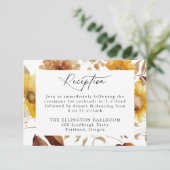 Carte D'accompagnement Tournesols d'automne rustiques et réception Fleur (Debout devant)