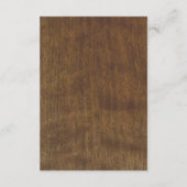 Carte D'accompagnement Tournesols rustiques | Hébergements Mariages (Dos)