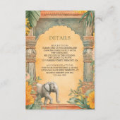 Carte D'accompagnement Traditional South Indian Wedding Details (Devant)