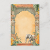 Carte D'accompagnement Traditional South Indian Wedding Details (Dos)