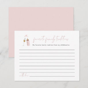 Carte D'accompagnement Traditions de famille ANDI Dusty Rose Poppin Bottl
