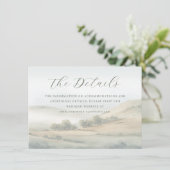 Carte D'accompagnement Tranquil Muted Watercolor Landscape (Debout devant)