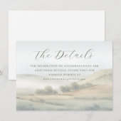 Carte D'accompagnement Tranquil Muted Watercolor Landscape (Devant / Derrière)