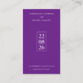 Carte D'accompagnement Transport, code vestimentaire et détails de la réc (Dos)