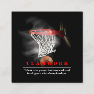 Carte D'accompagnement Travail d'équipe Basketball Motivationnel Inspiran