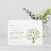 Carte D'accompagnement Tree of Life, Elegant Wedding Détail (Debout devant)