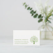 Carte D'accompagnement Tree of Life, Elegant Wedding Website (Debout devant)