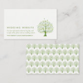 Carte D'accompagnement Tree of Life, Elegant Wedding Website (Devant / Derrière)