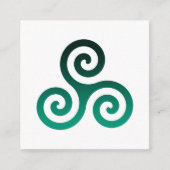 Carte D'accompagnement Triskele vert (Devant)