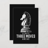 Carte D'accompagnement Trois Déplacements Devant I Chess Matt Jeu Jeu Jeu (Devant / Derrière)