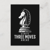 Carte D'accompagnement Trois Déplacements Devant I Chess Matt Jeu Jeu Jeu (Devant)