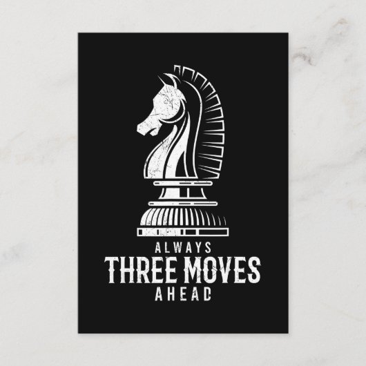 Carte D'accompagnement Trois Déplacements Devant I Chess Matt Jeu Jeu Jeu (Devant)