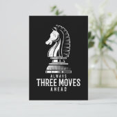 Carte D'accompagnement Trois Déplacements Devant I Chess Matt Jeu Jeu Jeu (Debout devant)
