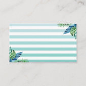 Carte D'accompagnement Tropical Ananas Beach Baby shower Déchets Raffle (Dos)