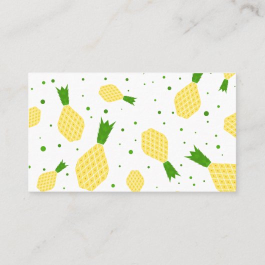 Carte D'accompagnement Tropical ananas Diaper Raffle (Dos)