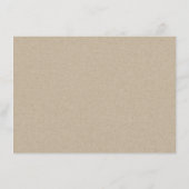 Carte D'accompagnement Tropical Beach Palm Trees Rustic Mariage Détail (Dos)