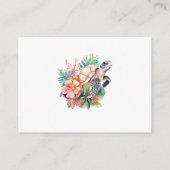 Carte D'accompagnement Tropical Beach Wedding Détails (Dos)