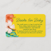 Carte D'accompagnement Tropical Floral Hawaiian Aloha Baby Book Demande (Devant)