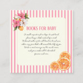 Carte D'accompagnement Tropical Flowers Citrus Baby Book Request Card (Devant)