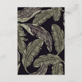 Carte D'accompagnement Tropical Foliage Sage Vert Mariage Hébergements (Dos)