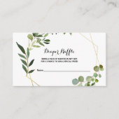 Carte D'accompagnement Tropical Green Feuilles Déchets Raffle (Devant)