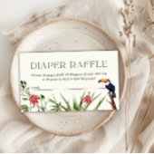 Carte D'accompagnement Tropical Jungle Boy Baby shower Déchets Raffle
