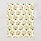 Carte D'accompagnement Tropical Jungle Floral Wedding Details (Dos)