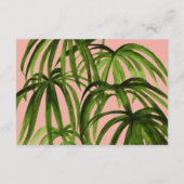 Carte D'accompagnement Tropical Love / Réception (Dos)