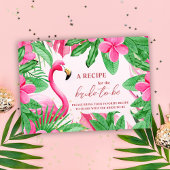 Carte D'accompagnement Tropical Pink Fête de Mariage d'Été