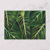 Carte D'accompagnement Tropical Romance / Réception (Dos)