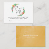 Carte D'accompagnement Tropical Summer Beach Baby shower Déchets Raffle (Devant / Derrière)