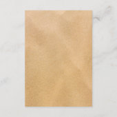 Carte D'accompagnement Tropical Wreath Sandy Beach Wedding Détail (Dos)