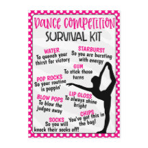Trousse de survie pour la compétition de danse