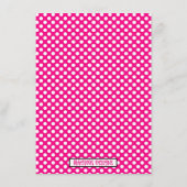 Carte D'accompagnement Trousse de survie pour la compétition de danse (Dos)