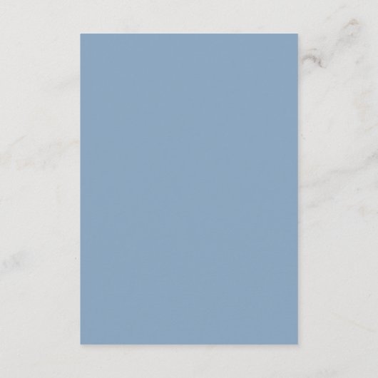 Carte D'accompagnement True Simplicity 2 Glacier Blue Minimalist Wedding (Dos)