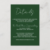 Carte D'accompagnement True Simplicity 3 Script Minimal Mariage À feuilla (Devant)