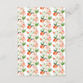 Carte D'accompagnement Tulipes et Daffodils Mariage de printemps (Dos)