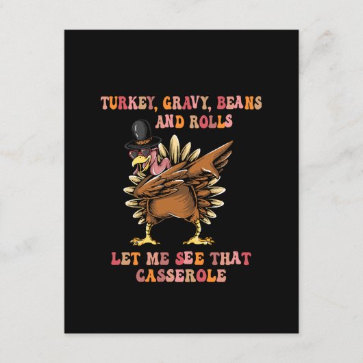 Carte D'accompagnement Turc Gravé Fèves Et Roulettes Laissez-Moi (Devant)