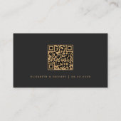 Carte D'accompagnement Turquoise Gold Agate Dark Mariage Code vestimentai (Dos)