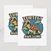 Carte D'accompagnement Turtley Awesome (Devant / Derrière)