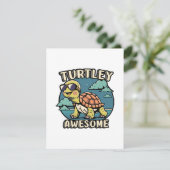 Carte D'accompagnement Turtley Awesome (Debout devant)