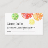 Carte D'accompagnement Tutti Fruitti Baby shower Déchets Raffle (Devant)
