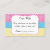 Carte D'accompagnement Twin Baby Girls - Deux Pois Dans Un Raffle De Papi (Dos)