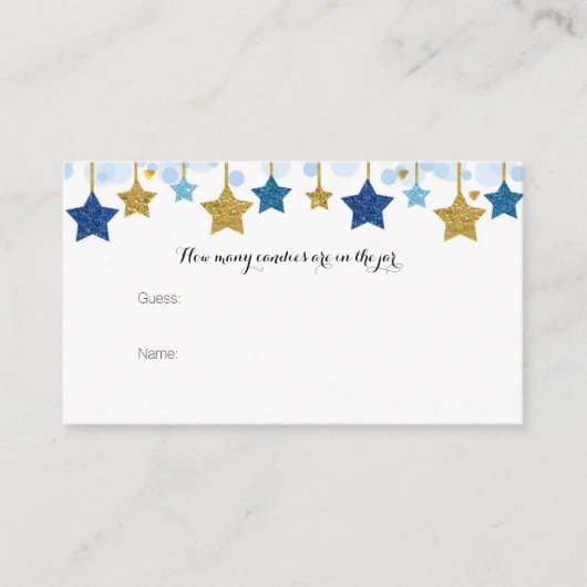 Carte D'accompagnement Twinkle Combien de bonbons dans le pot Card (Devant)