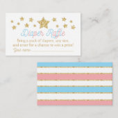 Carte D'accompagnement Twinkle Little Star Baby shower Déchets Raffle (Devant / Derrière)